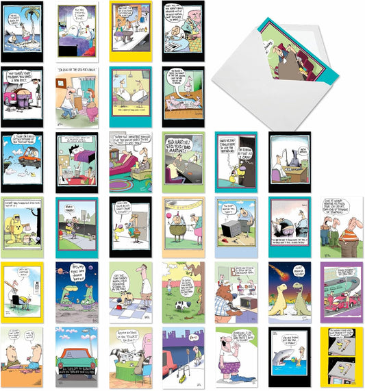 36 Assorted Funny Birthday Cards Bulk Box Set for All Occasions