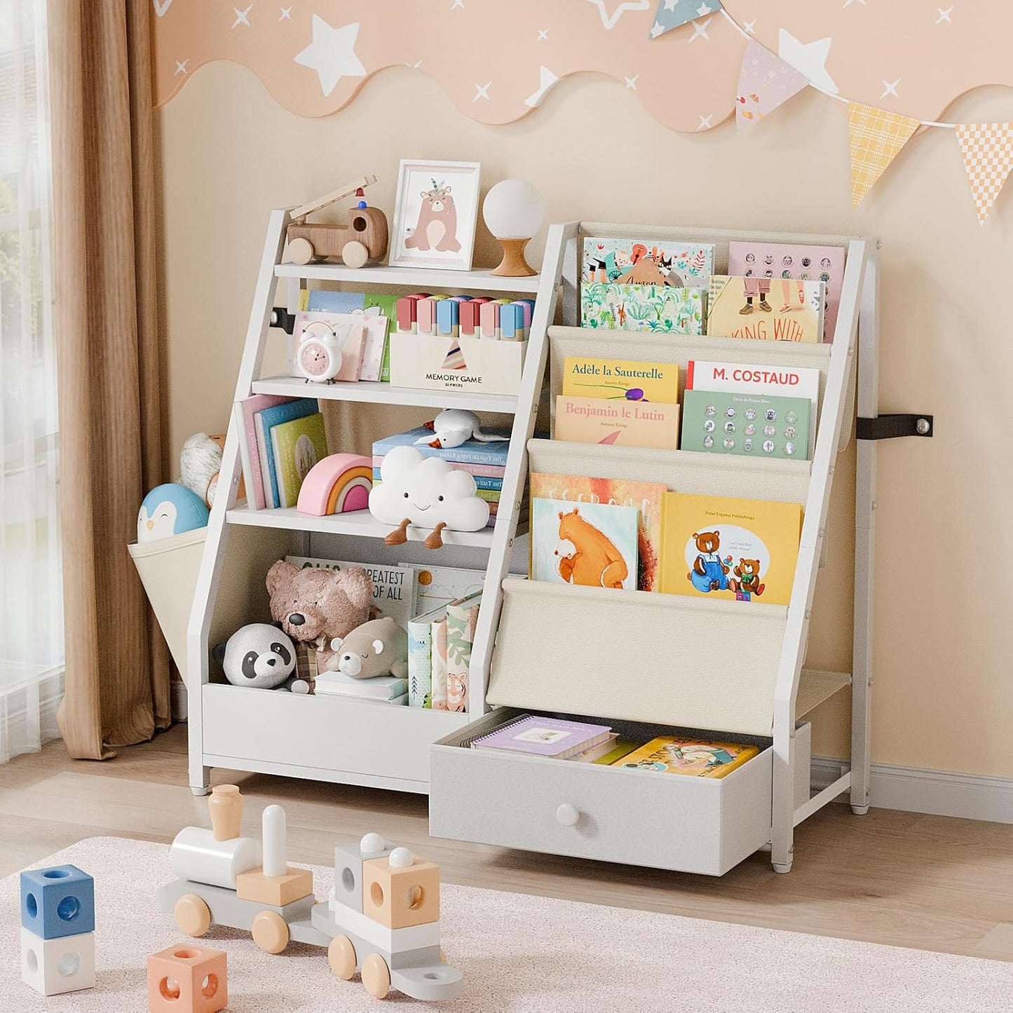 Kids Bookshelf and Toy Storage for Organized Kids Rooms