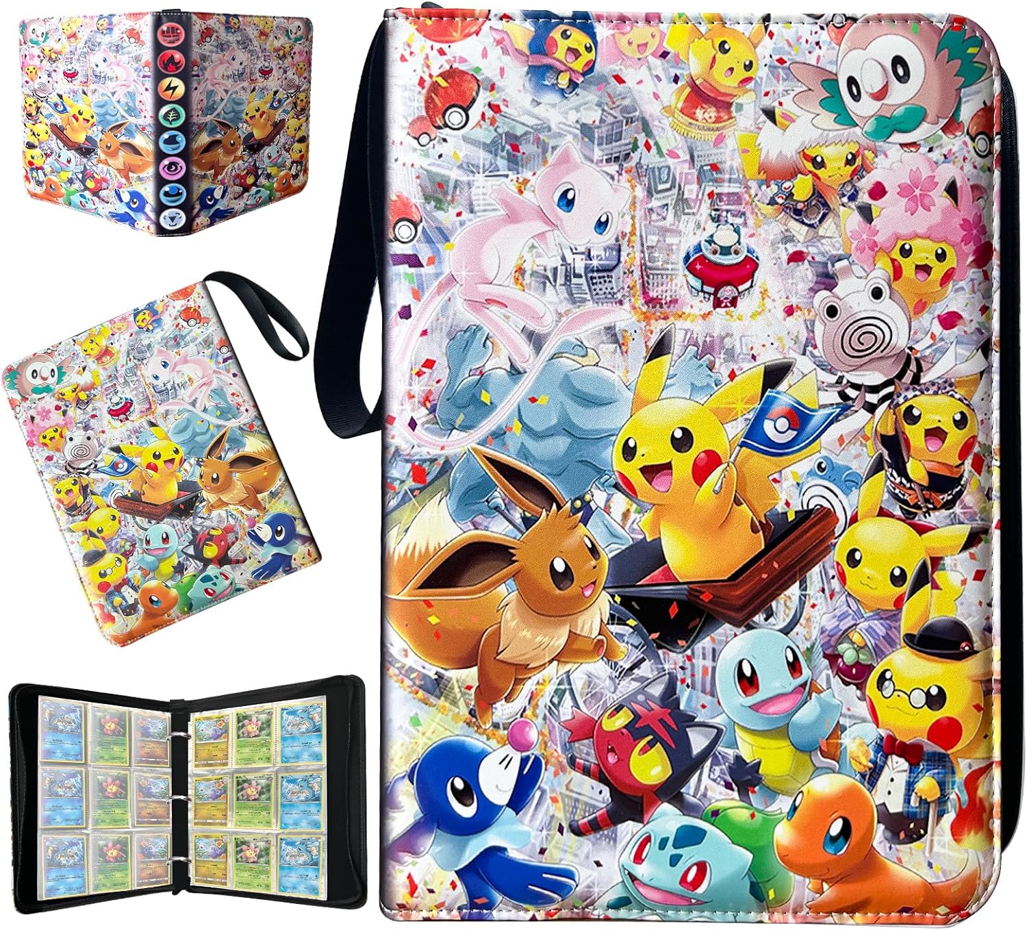 Card Binder for Pokemon Cards - 9-Pockets Trading Card Holder