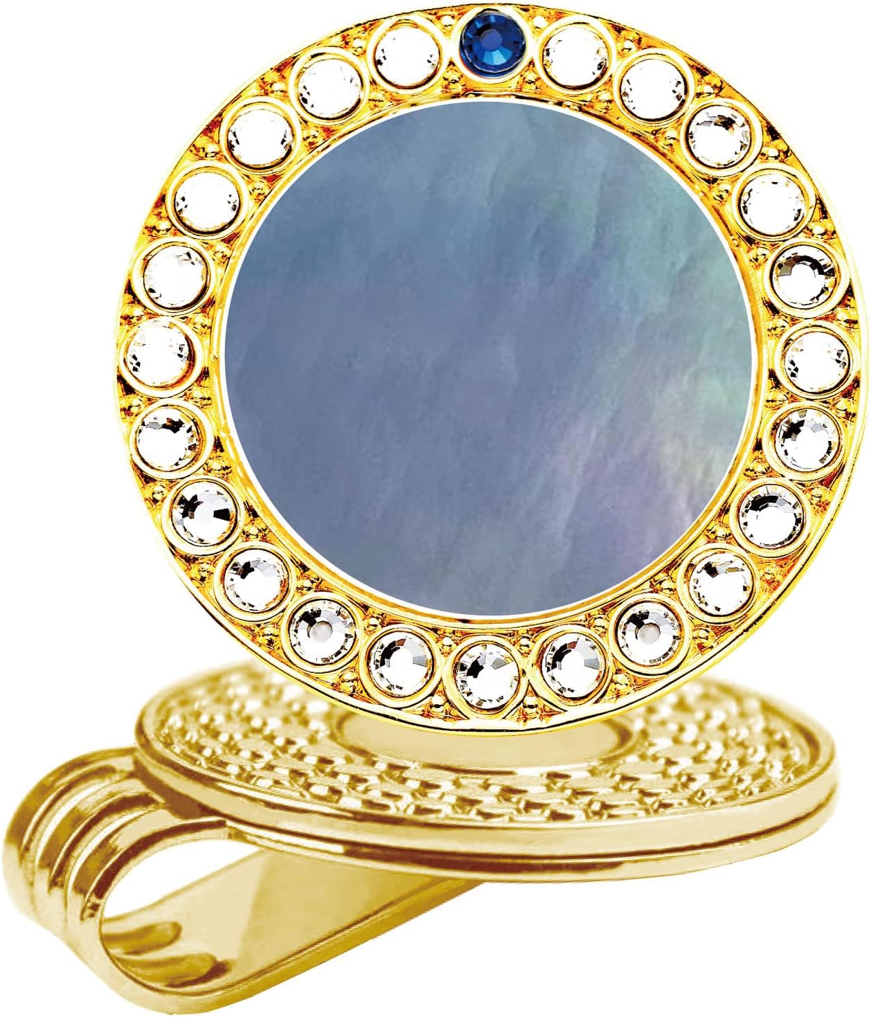Pearl Crystal Golf Ball Marker Hat Clip - Stylish Golf Gift!