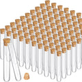 Thyle 100PCS Glass Test Tubes with Cork Stoppers - 13ml Pack