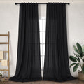 DANCURTON Extra Long Curtains 108 in Length - Light Filtering Sheer