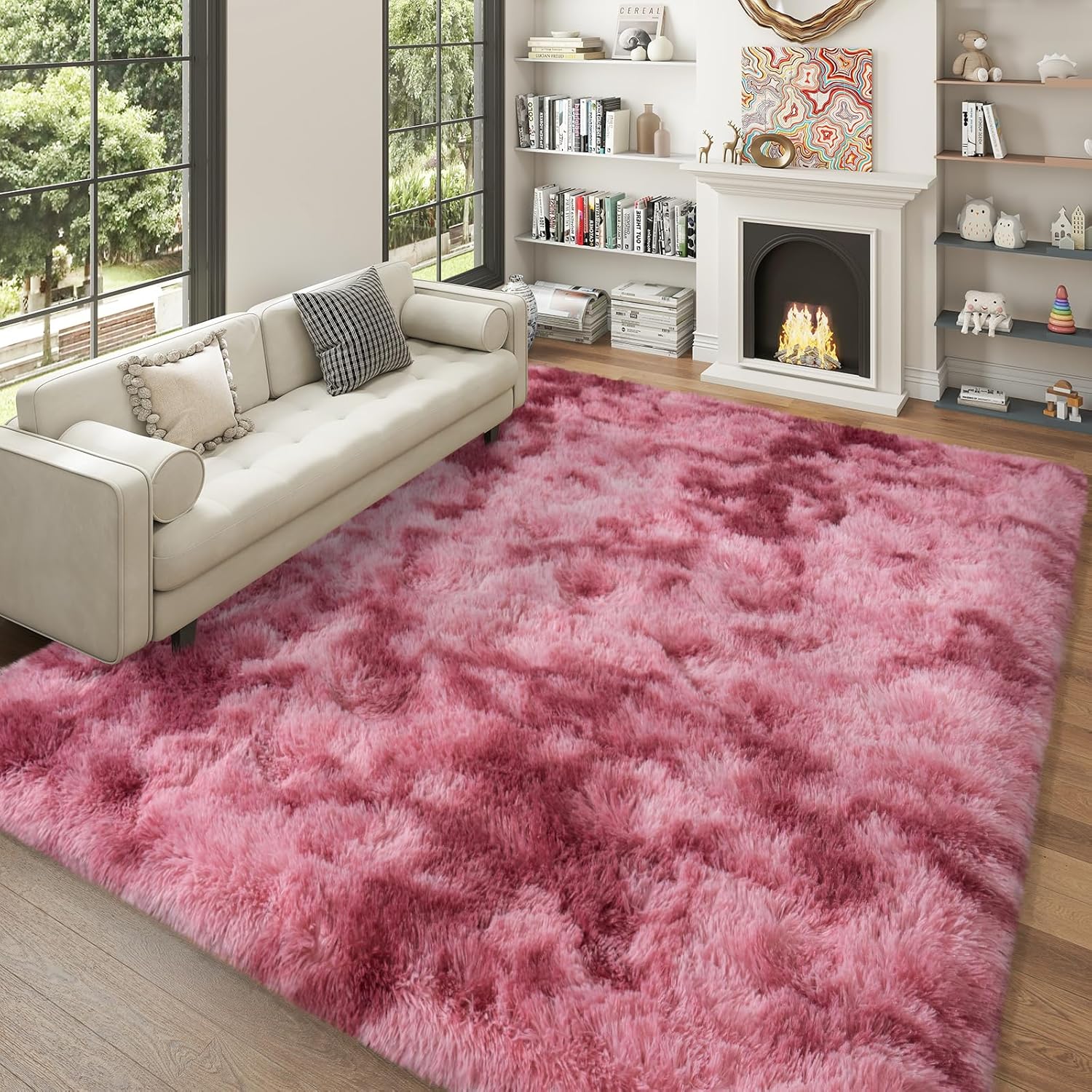 5x7 Area Rugs for Living Room, Plush Thick Carpets for Kids