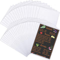 8.5 x 14 Menu Cover Rigid Print Protectors - 45 Clear Sleeves