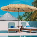 8FT Tiki Umbrella for Outdoor Use with UPF 50+ Protection