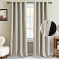 H.VERSAILTEX 90% Blackout Linen Curtain Panel 108in - Thermal Privacy