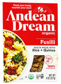 Andean Dream Organic Quinoa Fusilli Pasta - Gluten Free Protein Pasta