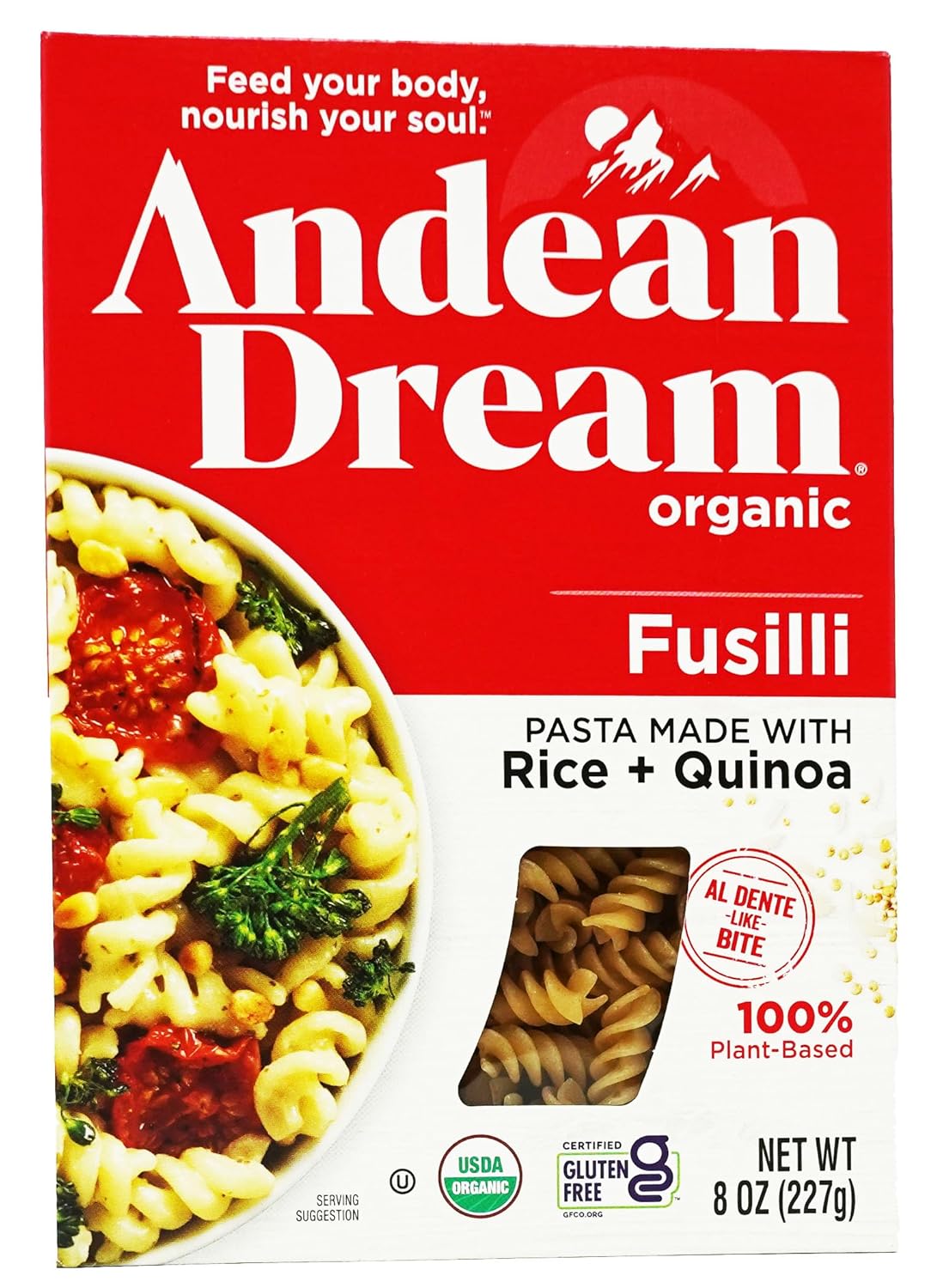Andean Dream Organic Quinoa Fusilli Pasta for Healthy Meals