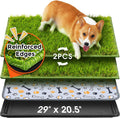 Dog Grass Pad with Tray Large 29x20.5 in - Indoor Potty Solution