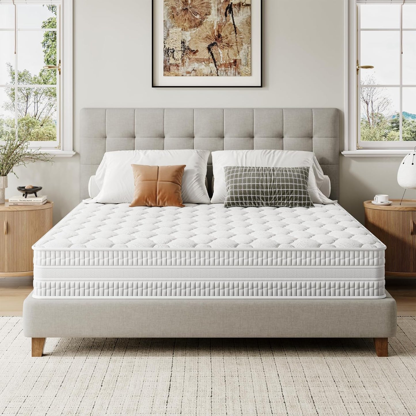 Vesgantti King Size Mattress - 10 inch Hybrid Comfort Foam
