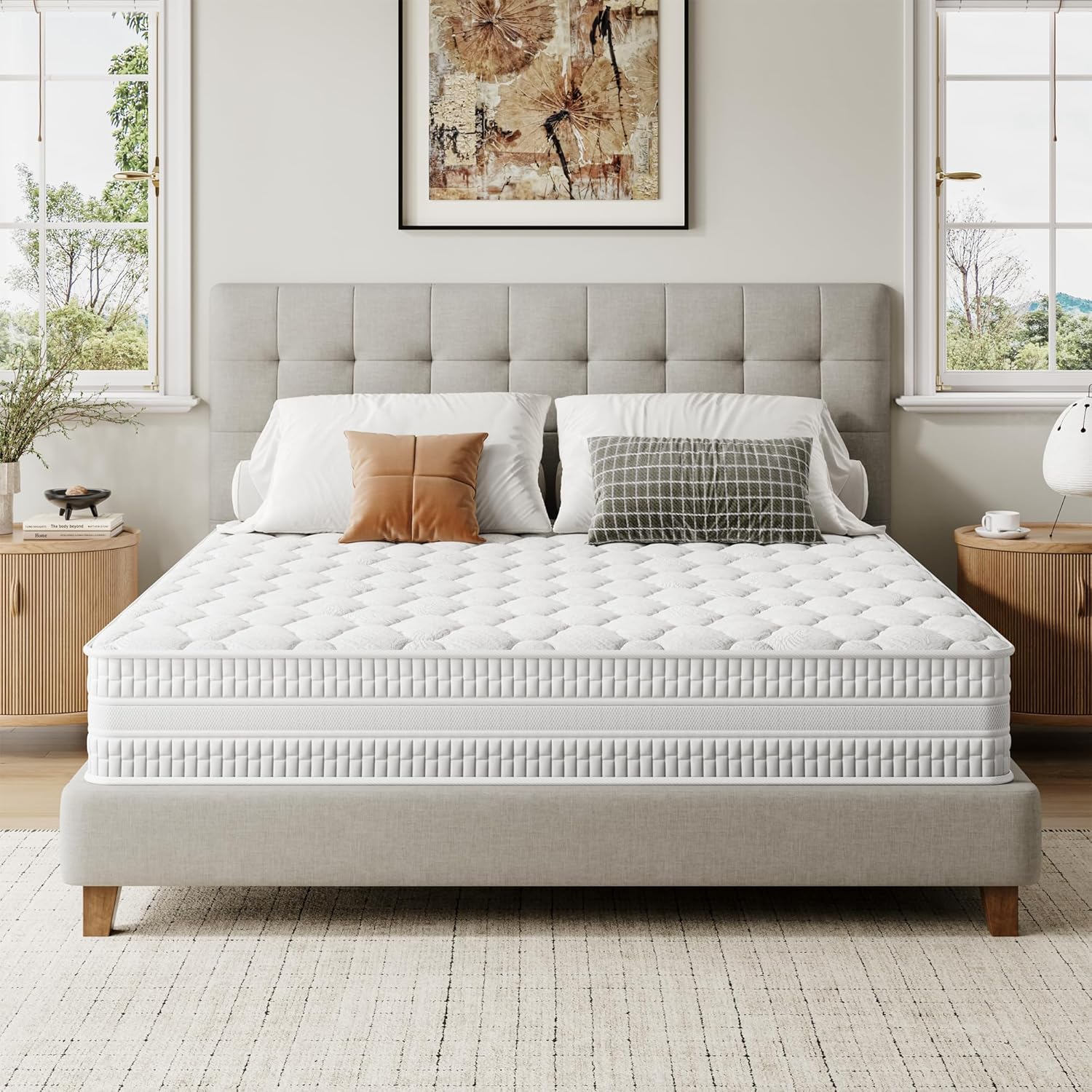 Vesgantti King Size Mattress - 10 inch Hybrid Comfort Foam