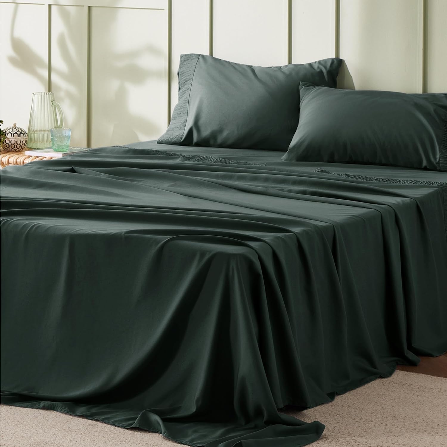 Bedsure California King Sheet Sets - Soft & Cooling Bedding