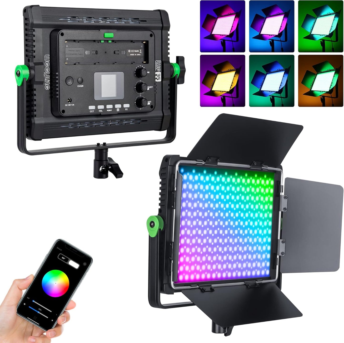 VILTROX 30W RGB LED Photography Light Panel for Creative Shoots