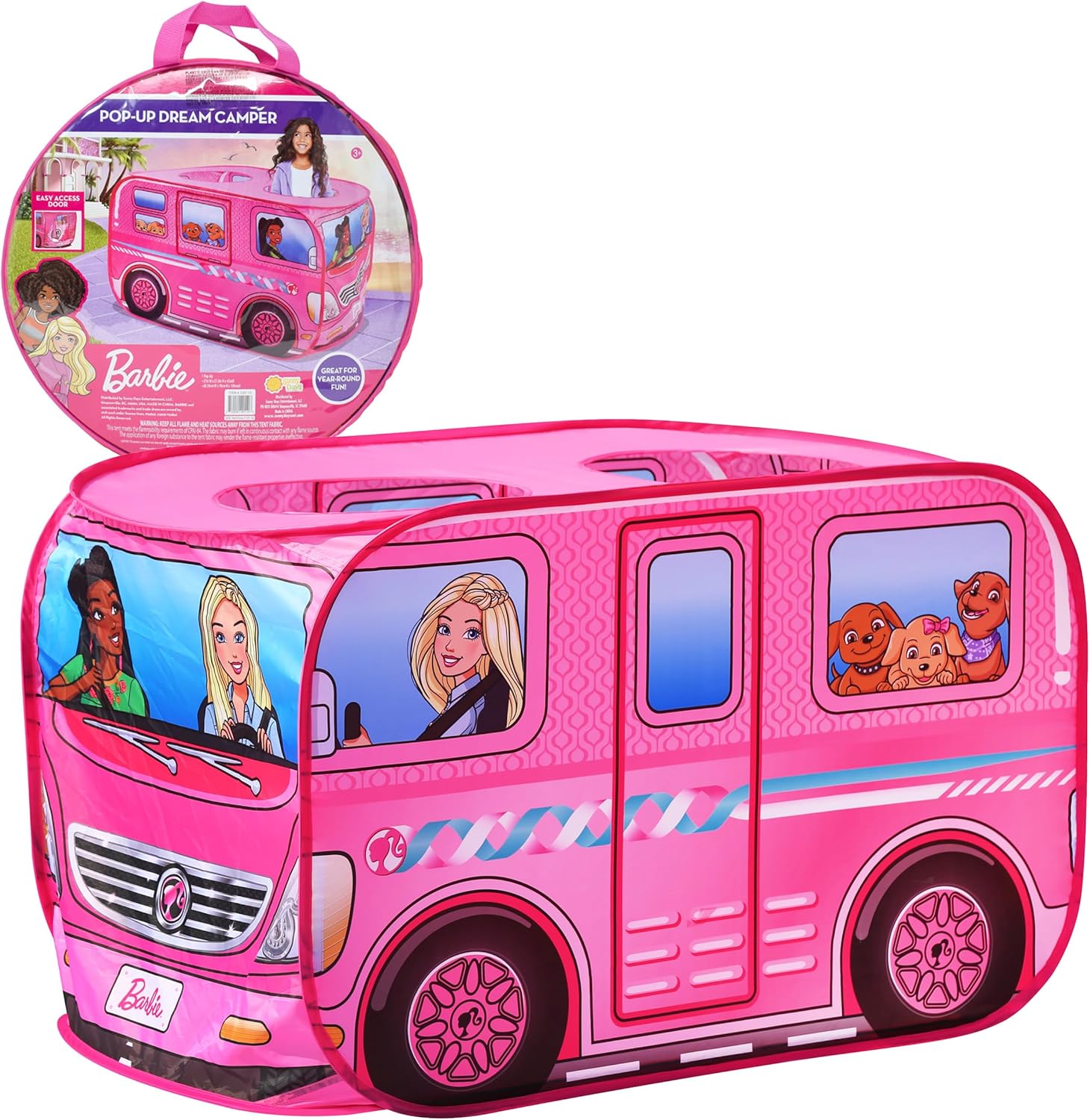 Barbie Camper Play Tent for Girls - Large Princess Castle Fun