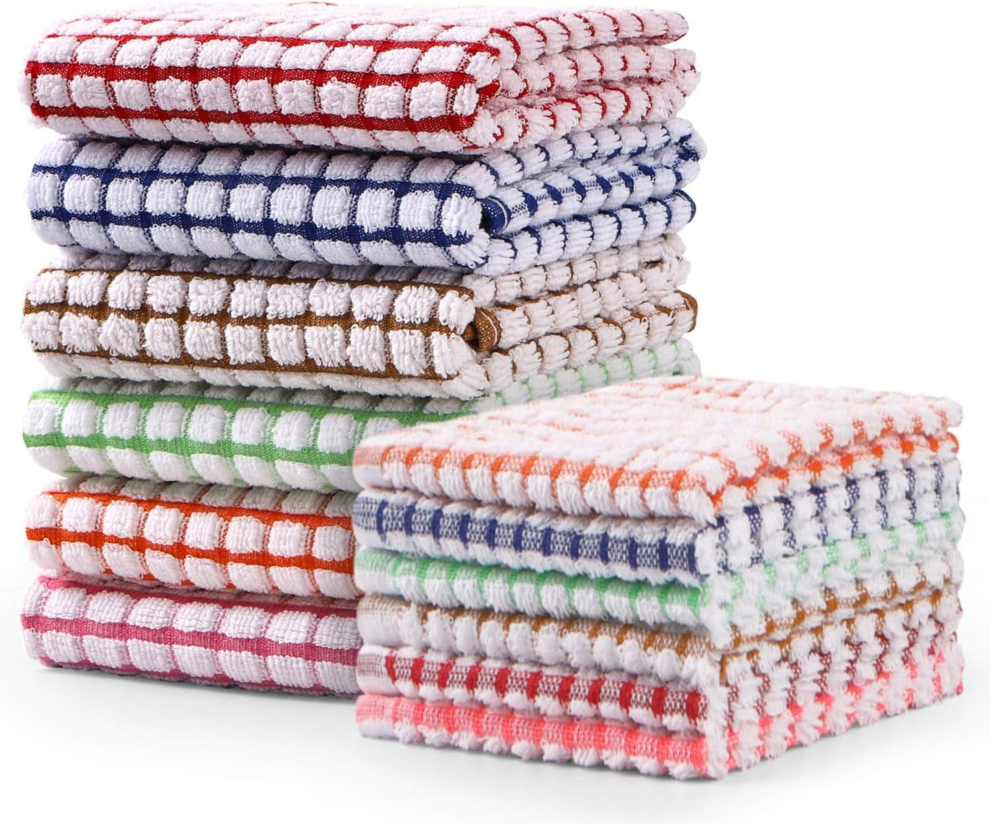 Bulk Cotton Kitchen Towels Set - Absorbent & Durable!