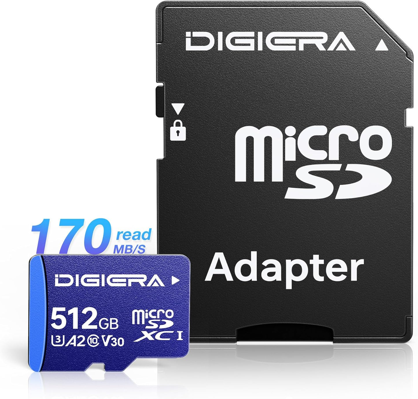 Fast 512GB LT100 Memory Card - up to 170MB/s Speed - 4K - A2