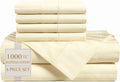 Casa Platino Egyptian Cotton King Sheets Set - 6-Piece Ivory