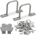 30 Pcs 2 in D-Ring Cable Management - Durable Aluminum Cable Organizer