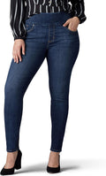Plus Size Sculpting Slim Fit Skinny Leg Pull On Jean for Women - Mid