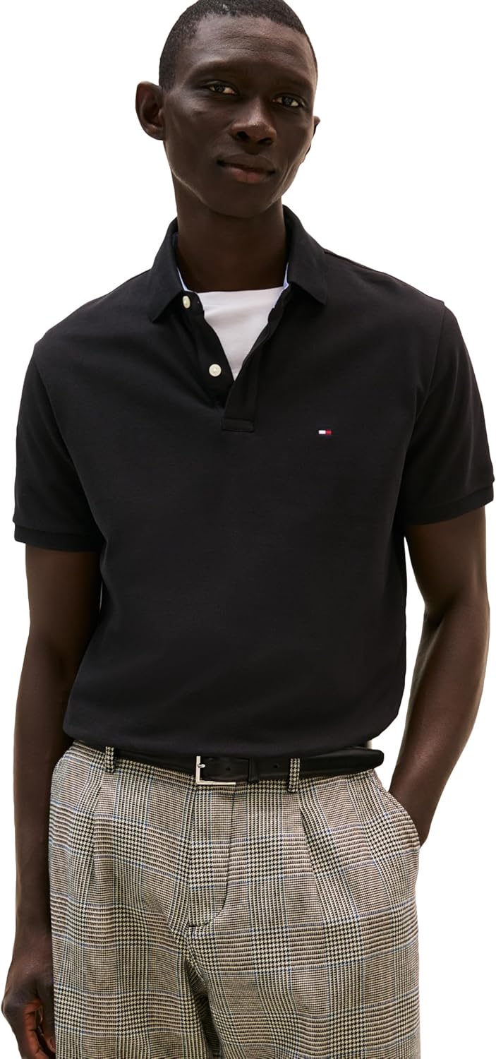 Tommy Hilfiger Men's Short Sleeve Cotton Pique Polo Shirt