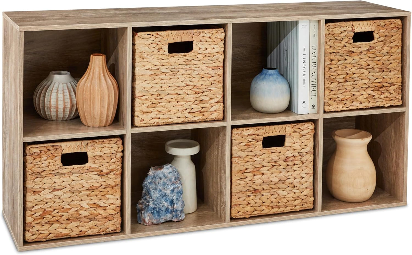 8-Cube Storage Organizer for Home, Customizable Display Shelf