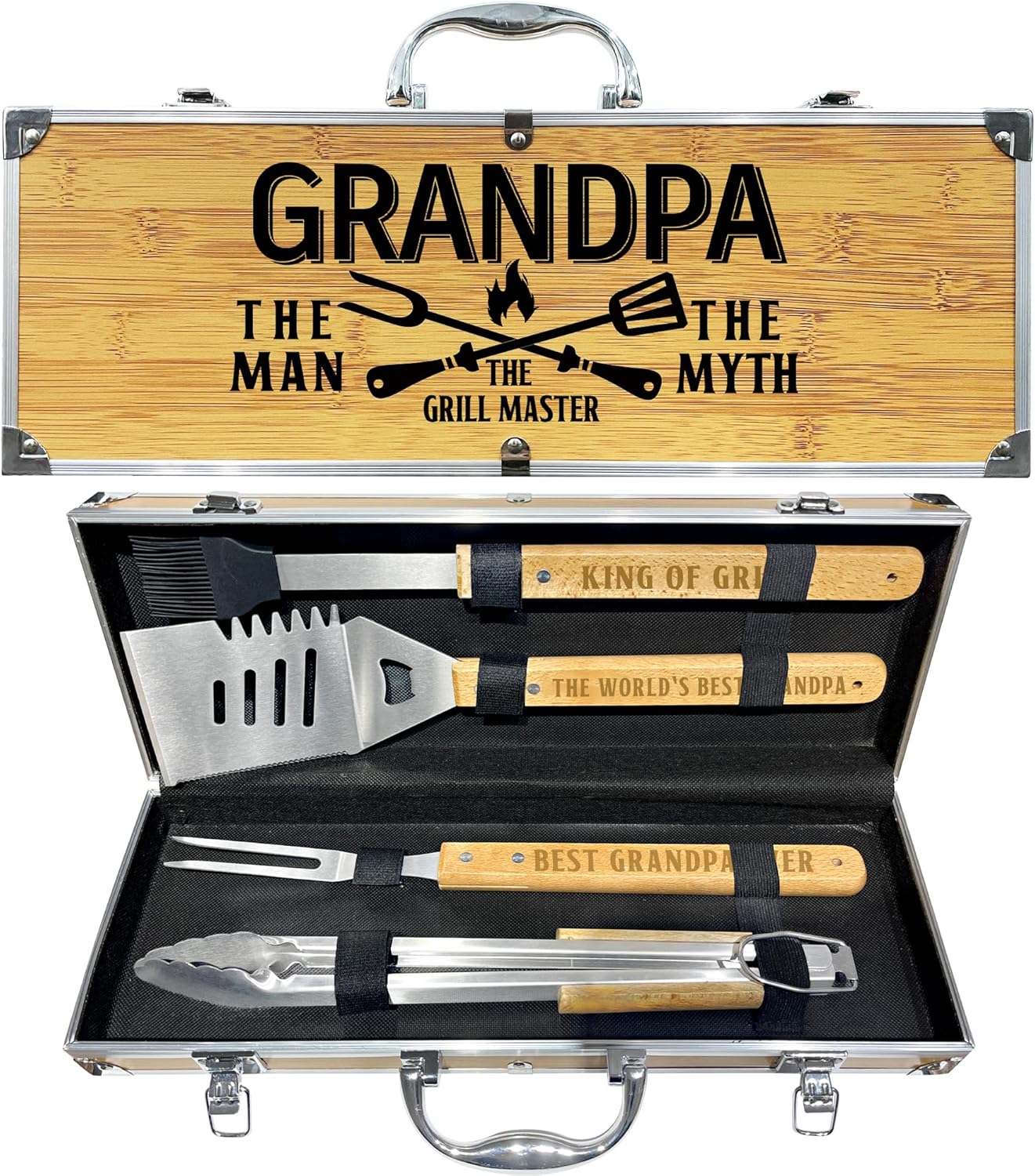 Grandpa Gifts from Grandkids: Heavy Duty BBQ Grilling Set
