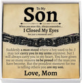 Sentimental Cuban Stainless Steel Bracelet for Son's Birthday Gift