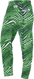 Zubaz NFL Z88 Team Logo Pants for Men and Women - Seahawk Zebra