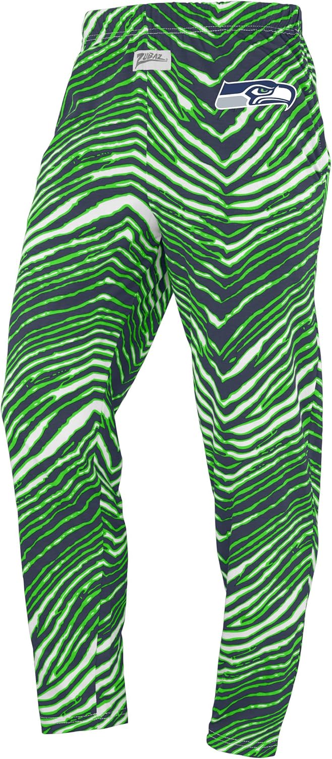 Zubaz NFL Z88 Team Logo Pants for Game Day and Lounge Wear