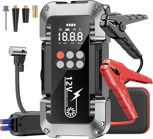 4000A Jump Starter + Air Compressor: Power On-the-Go by ZKpilse