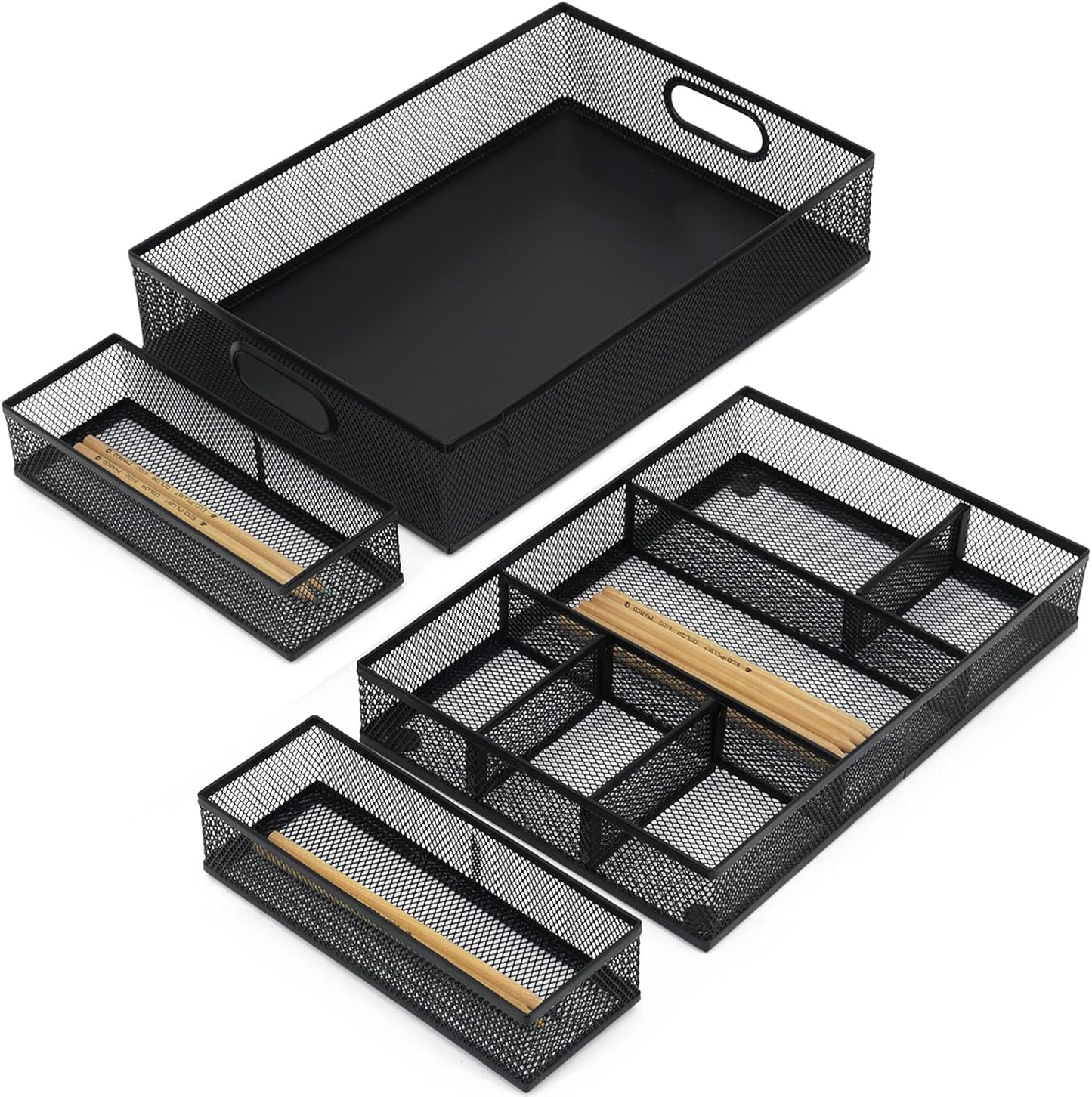 Neudeco Desk Drawer Organizer - Customizable Dividers