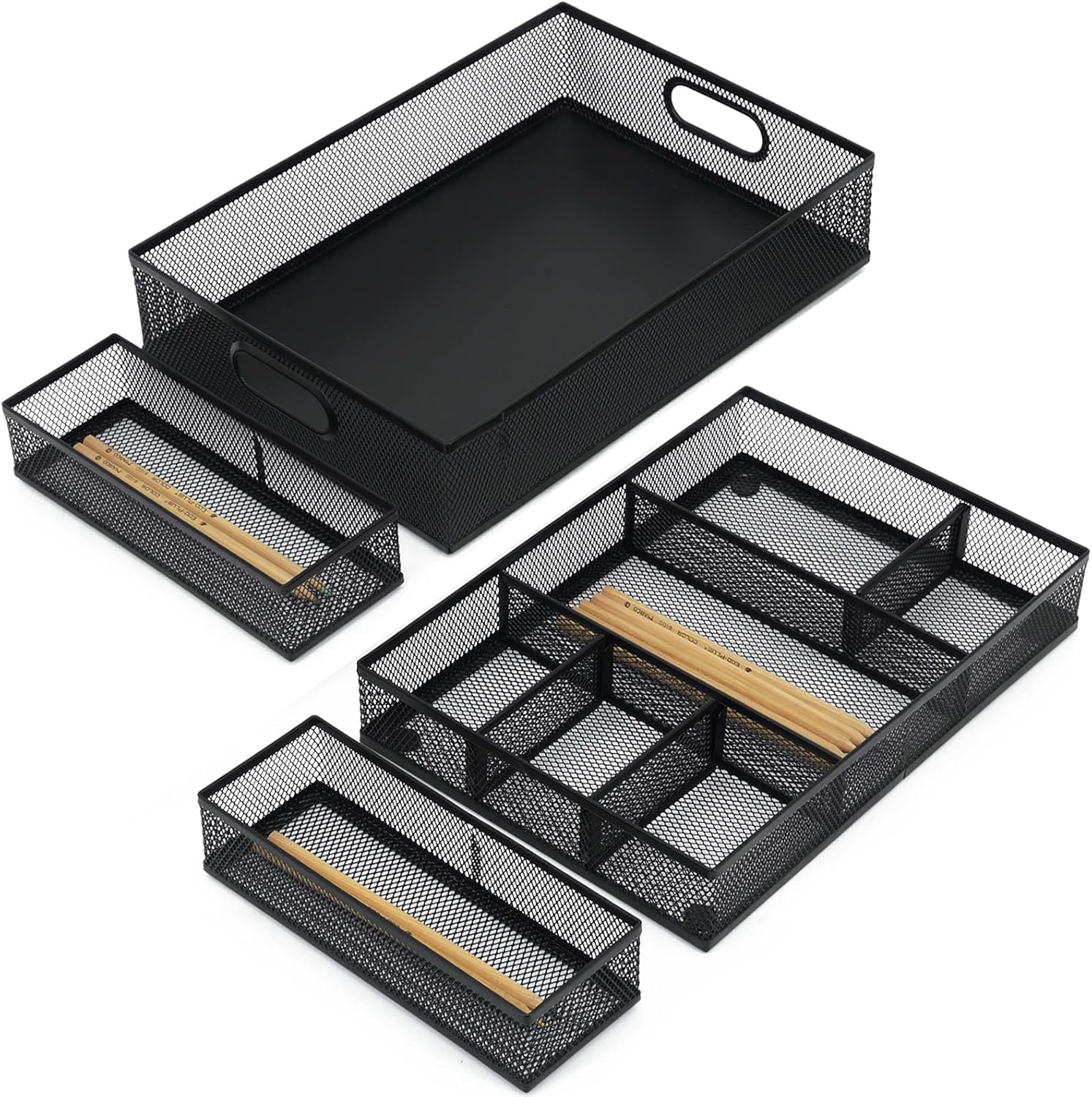 Neudeco Desk Drawer Organizer - Customizable Dividers