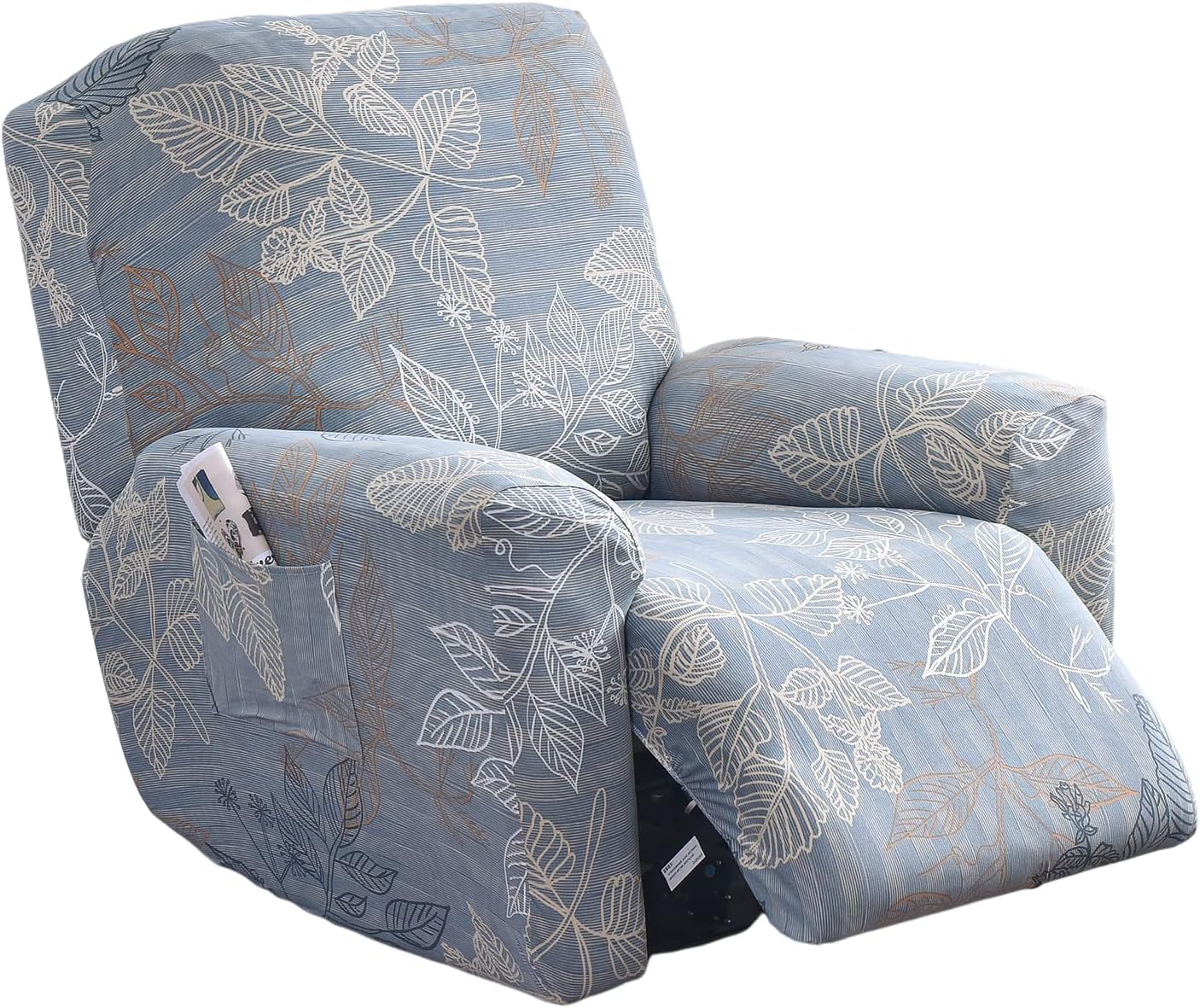 Eco-Ancheng 4-Piece Recliner Slipcovers - Non Slip, with Pockets!