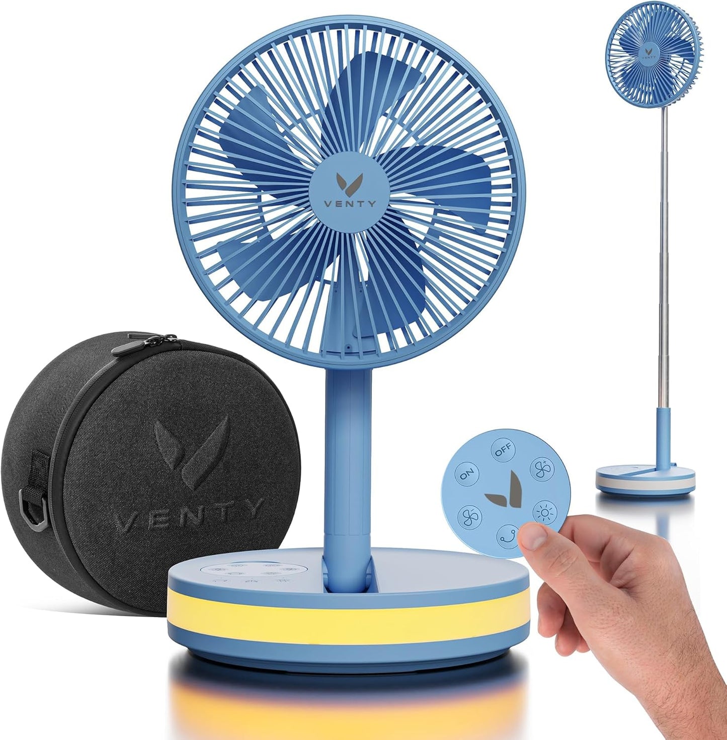 VENTY Portable Fan - Wireless Battery Operated Fan for Travel