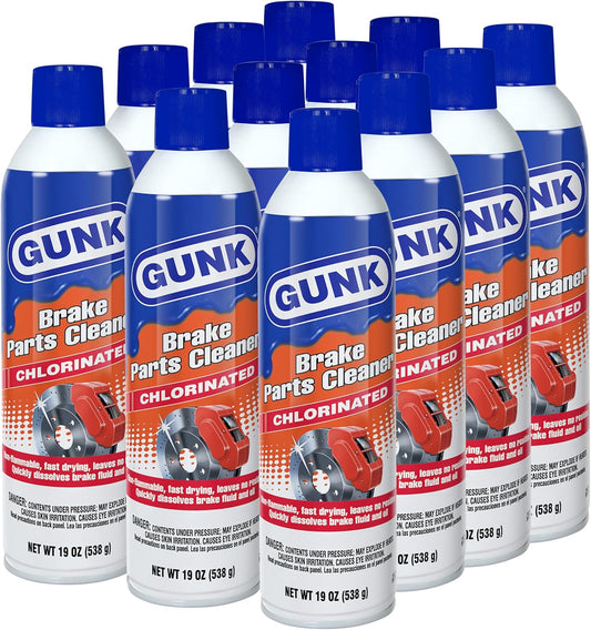 GUNK Brake Parts Cleaner Spray Can for Fast-Drying Maintenance