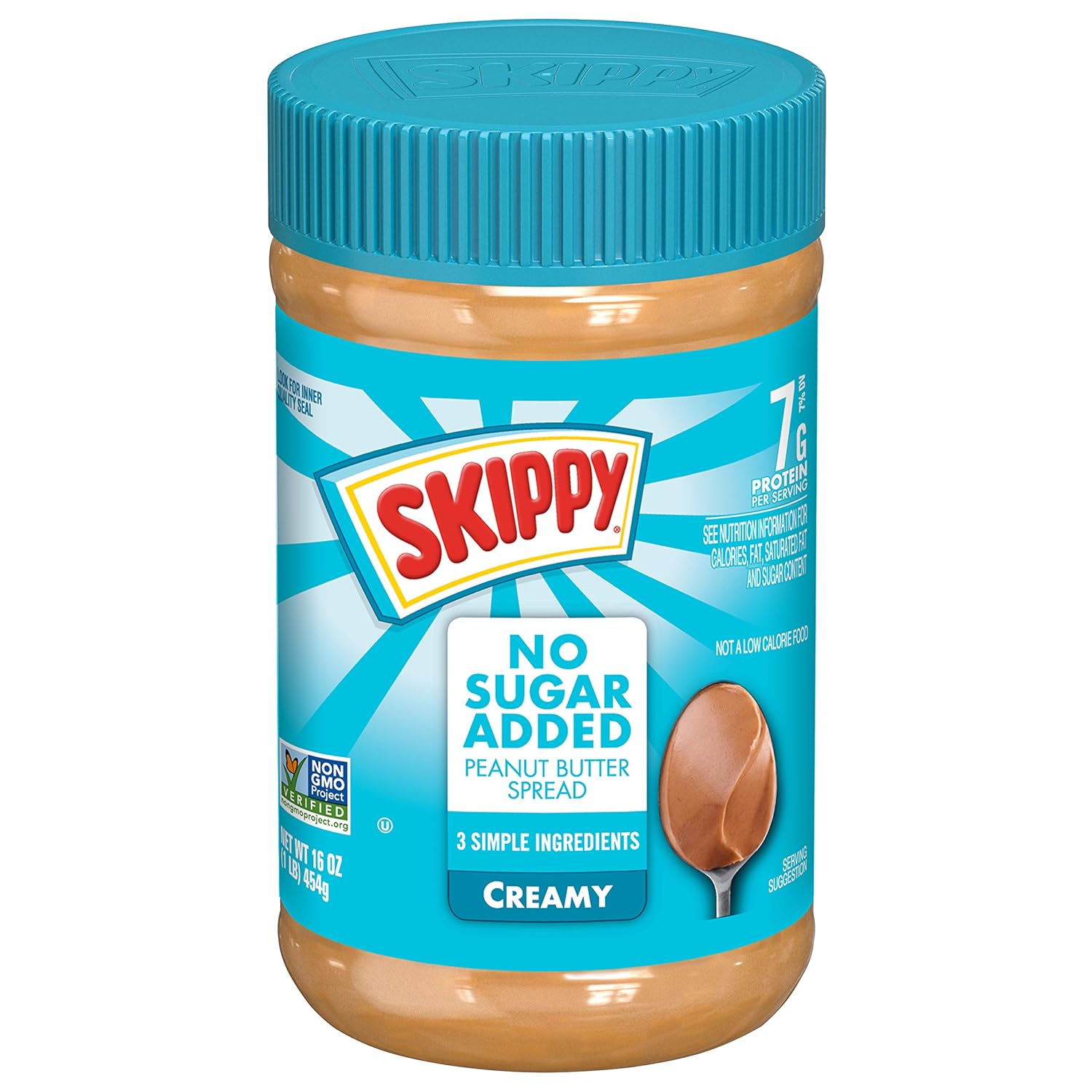 Creamy Peanut Butter Spread with 7g Protein - 12 Pack