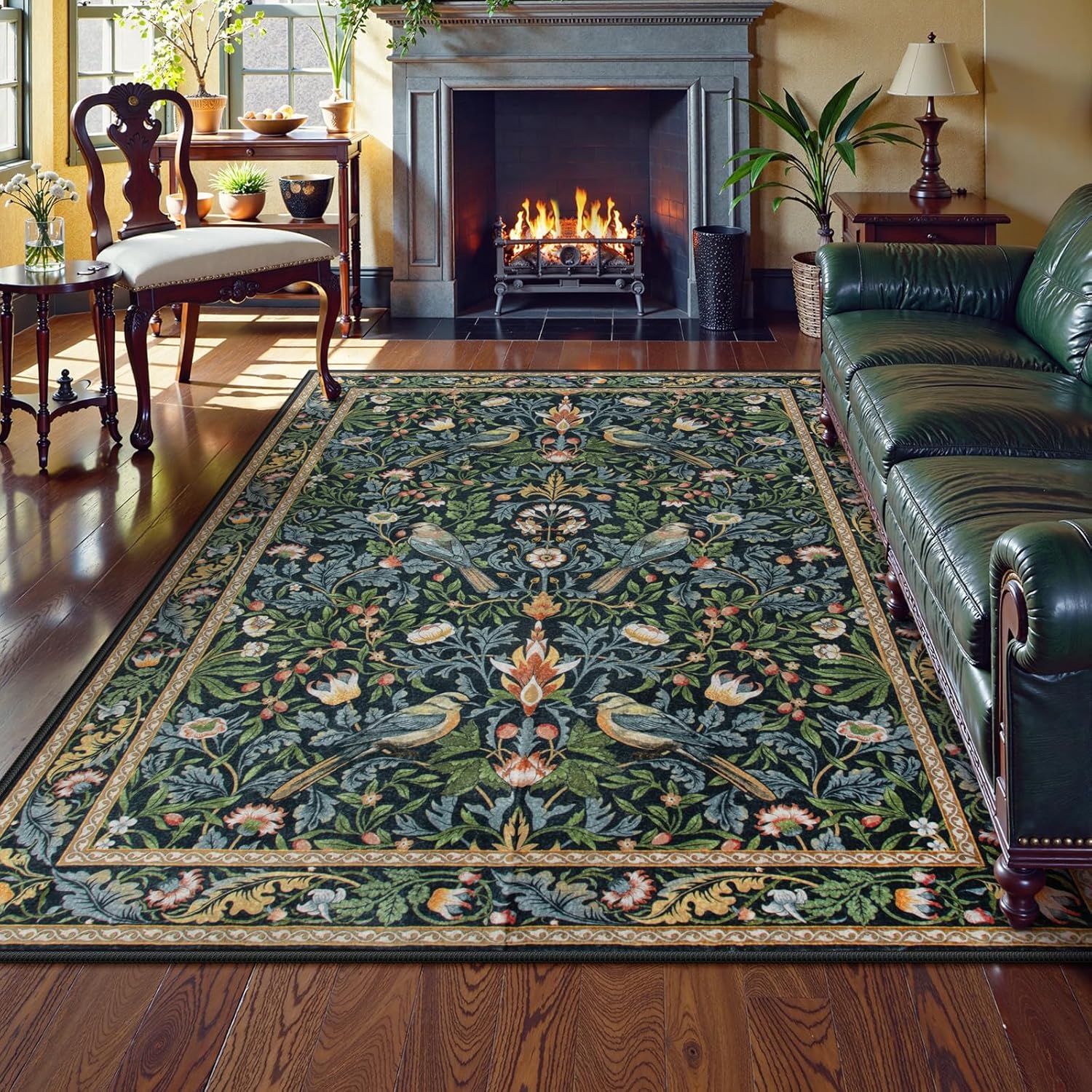 Morebes Washable 5x7 Area Rugs for Living Room and Bedroom
