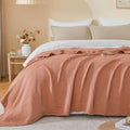 Cotton Muslin King Blanket 108x90 - Breathable Lightweight Layering