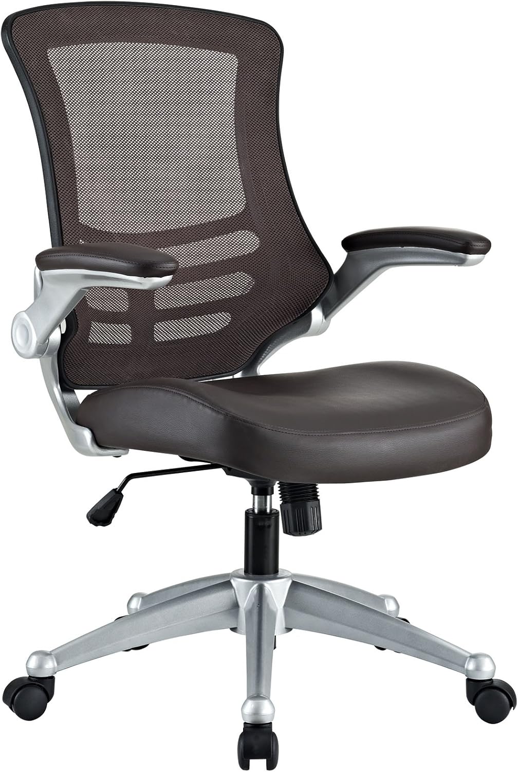 Modway Modern Brown Office Chair with Mesh Back