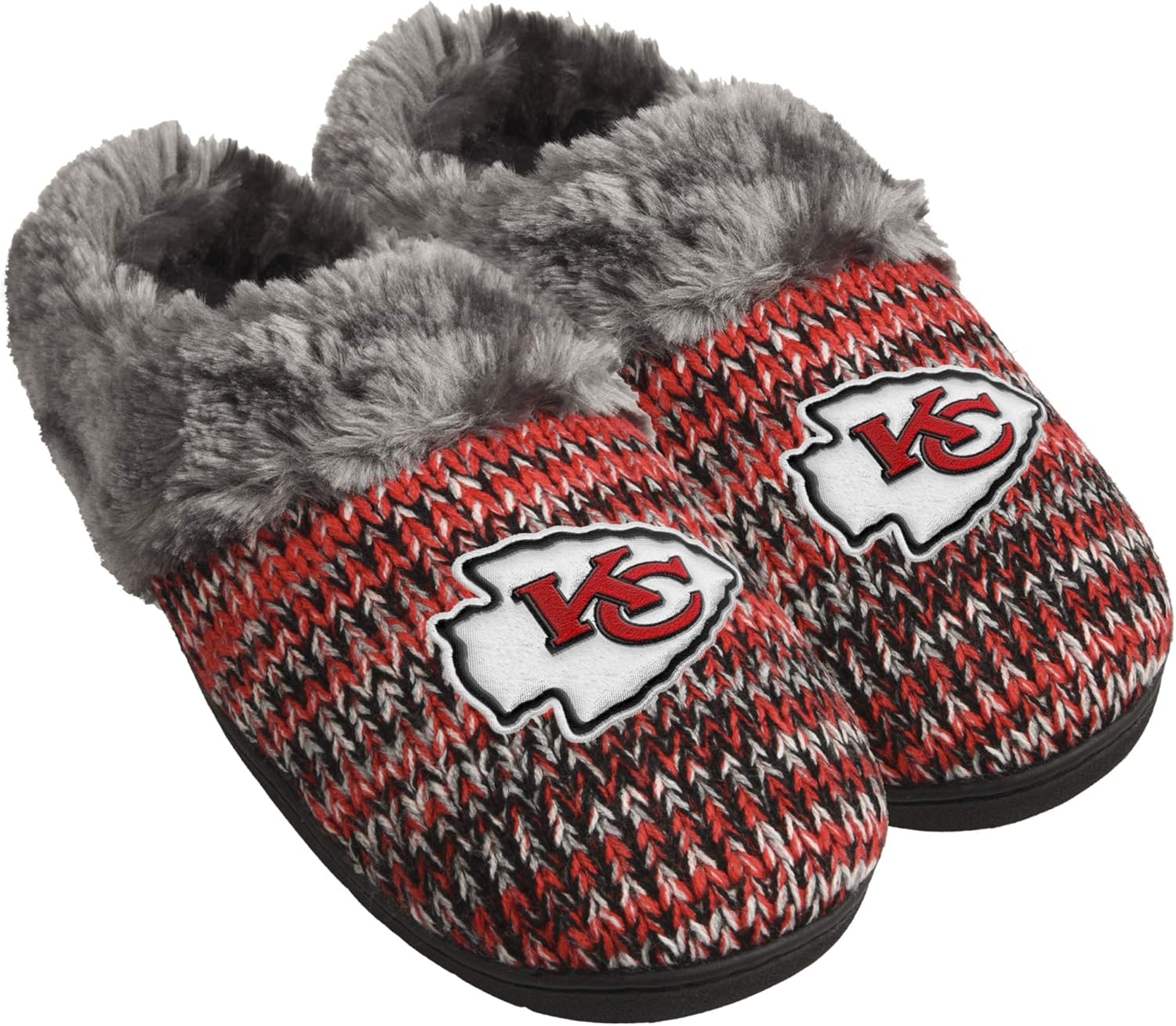 FOCO Womens NFL Team Logo Peak Slide Slippers for Comfort