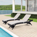 Outdoor Chaise Lounge Chairs Set of 2 for Poolside Relaxation