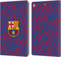 FC Barcelona Glitch Crest Leather Wallet Case for iPad 10.2