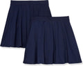 Girls' Uniform Pleated Skort - Comfortable Everyday Pull-On Style