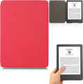 Case for All-New Kindle 2022 Release Red - Slim PU Folio