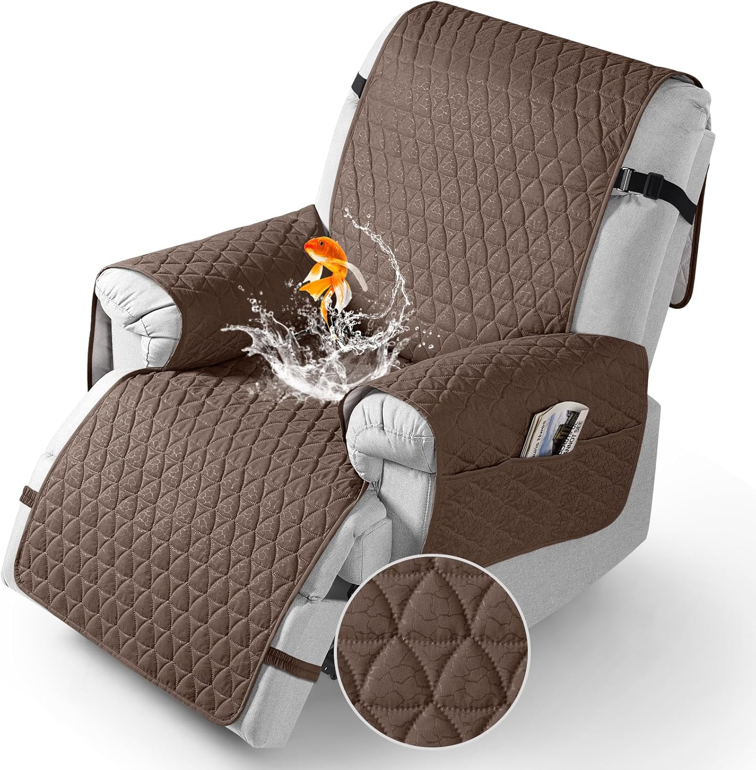 TAOCOCO Waterproof Recliner Cover with Non-Slip Granule Design