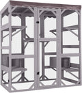 Catio Outdoor Cat Enclosure Large Walk-In Cat House - Roomy Multi-Cat