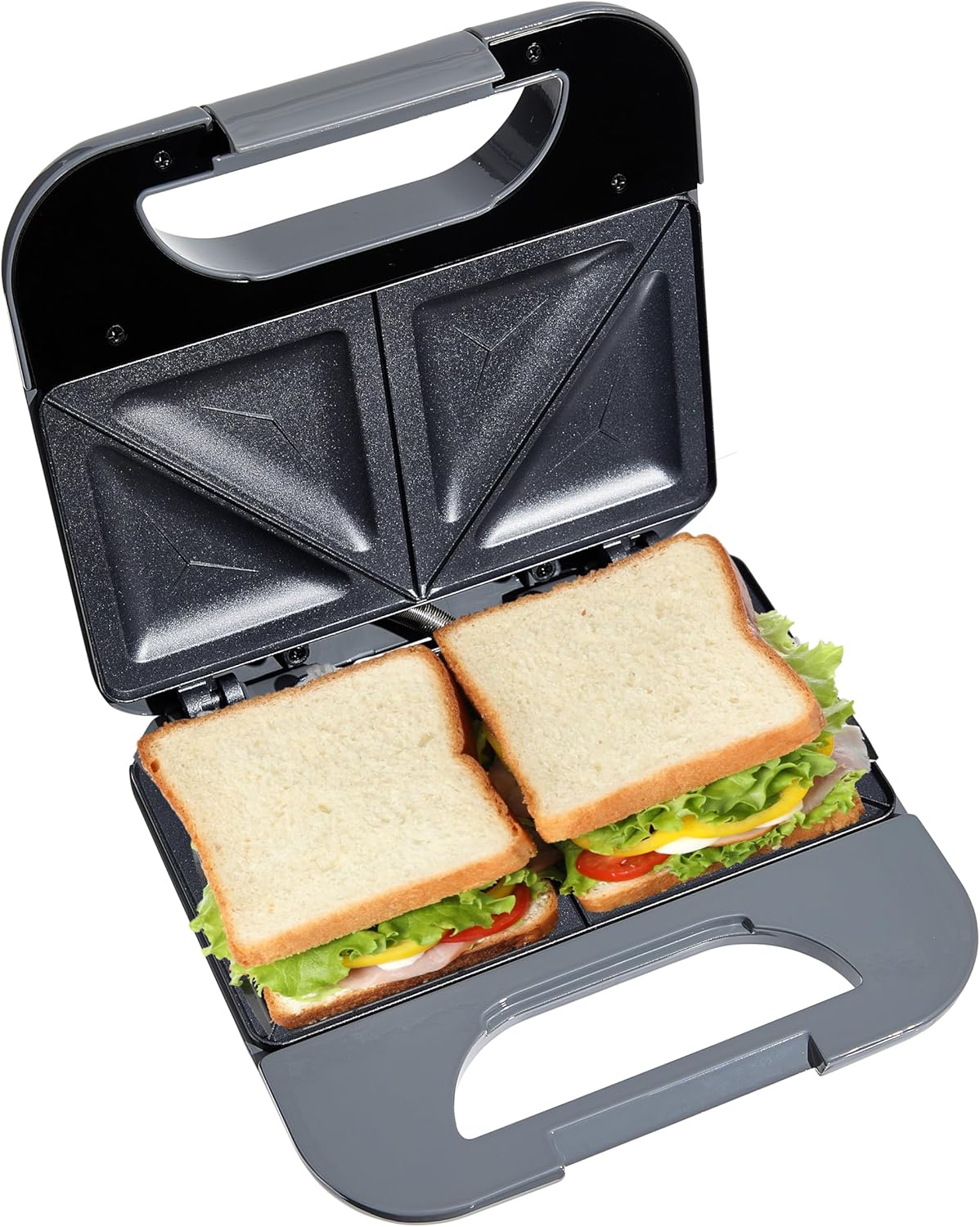 COOK WITH COLOR Sandwich Maker - Easy Clean Non-Stick Plates