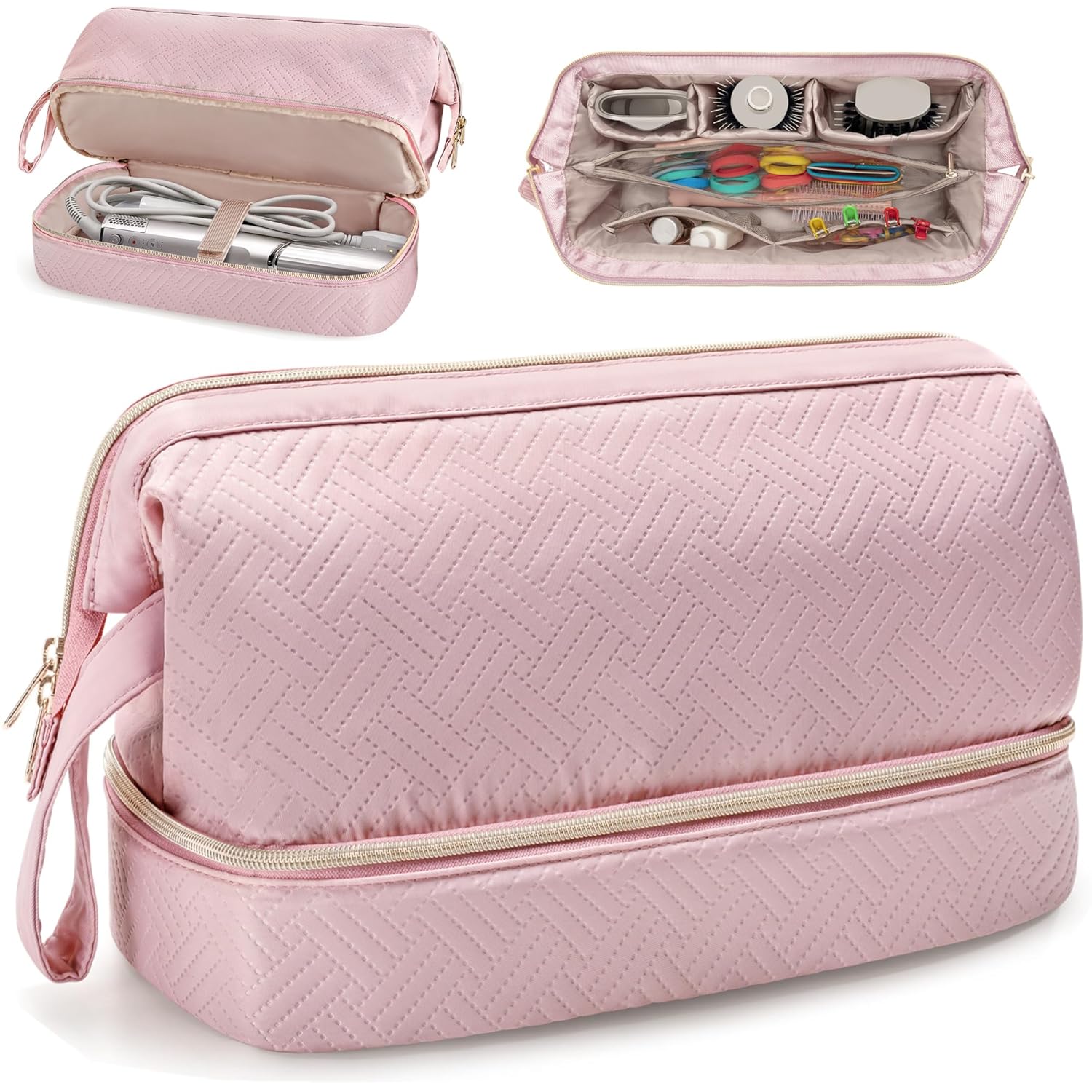 Pink Patent Hair Tool Bag for Dyson Airwrap