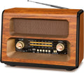 PRUNUS J-199 Large Vintage Radio Bluetooth - Retro Sound with Multiple