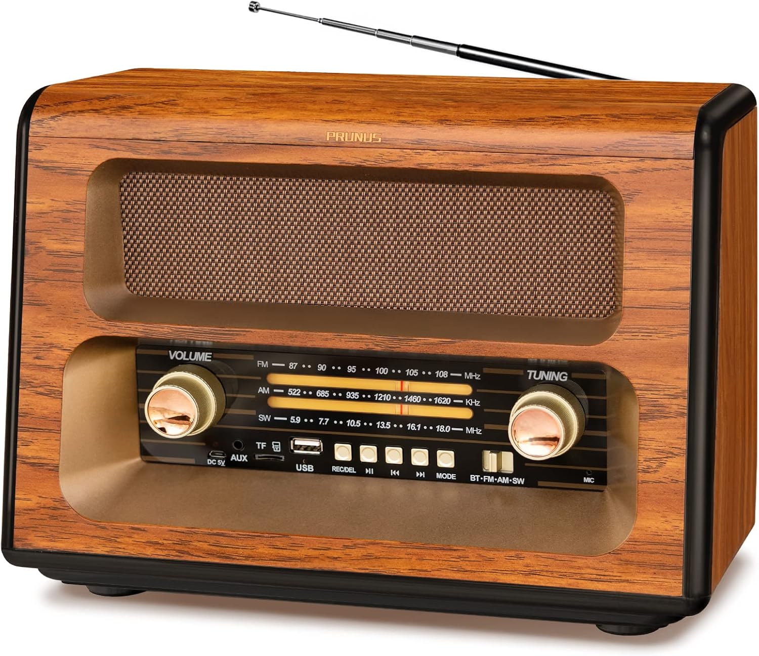 Vintage Bluetooth Radio with Modern Features for Music Lovers